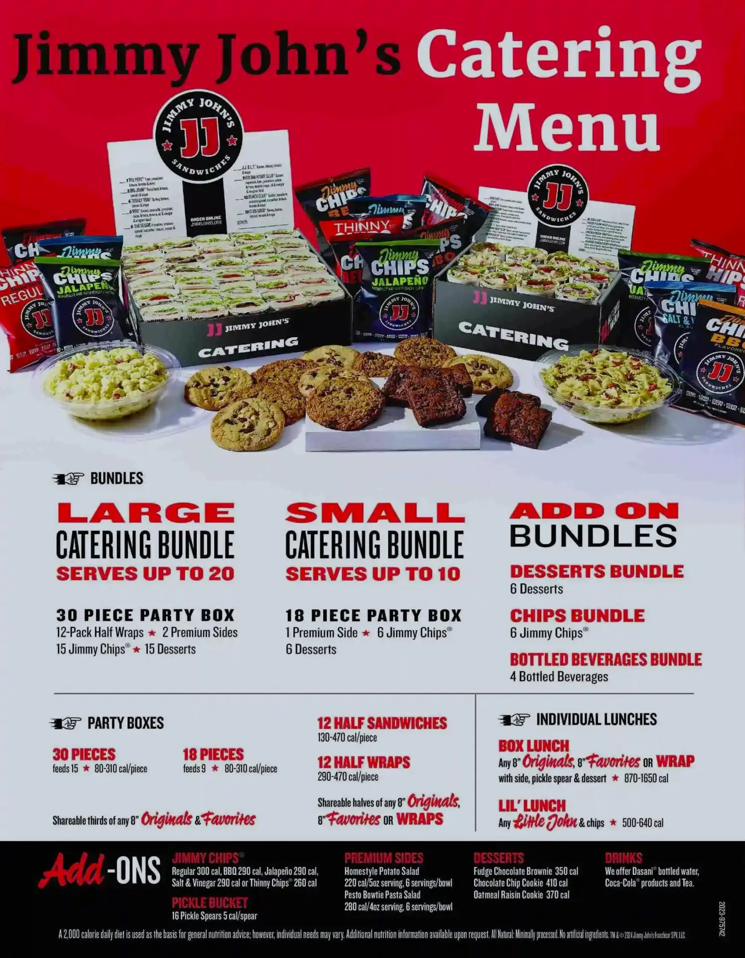 Jimmy John's menu
